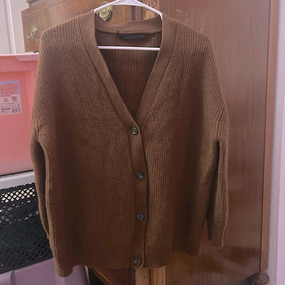 Jenni Kayne Brown Cardigan Sweater